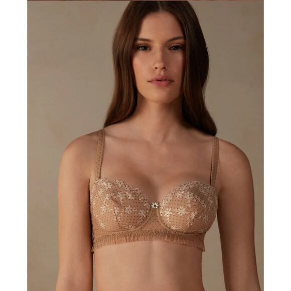 NWT Women's Intimissimi Daniela Little Pleasures Polka Dot in Beige size 38D - Picture 5 of 5